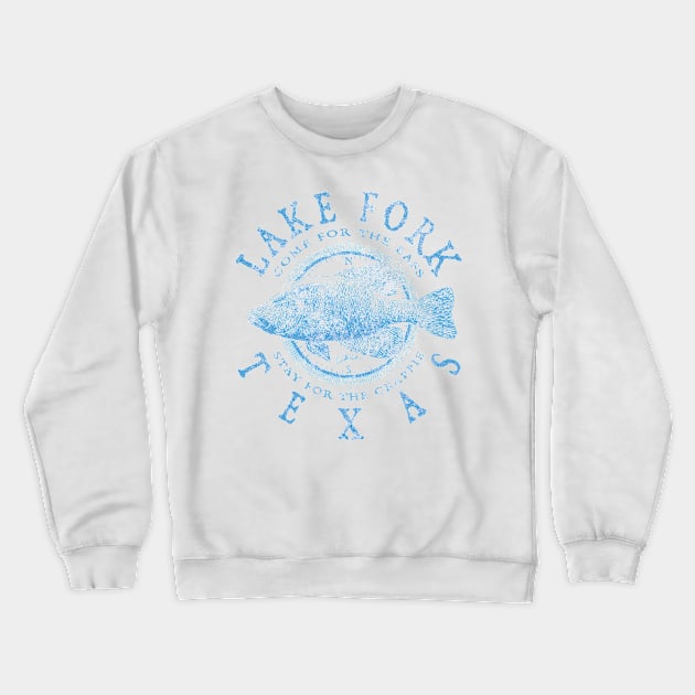 Lake Fork, Texas, Crappie Fishing Crewneck Sweatshirt by jcombs